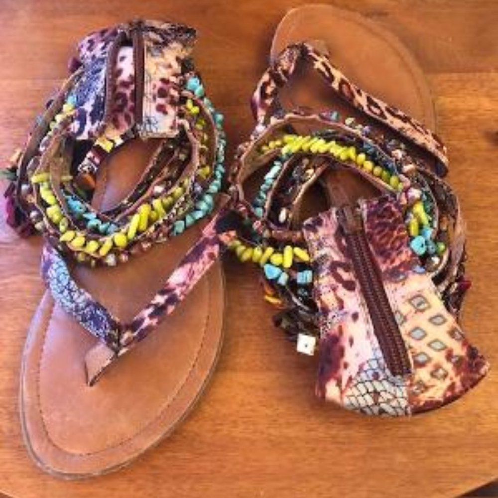 BOHO sandals, size 8